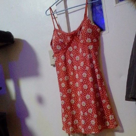 No Boundaries Dresses & Skirts - Red Floral Spaghetti Strap Dress